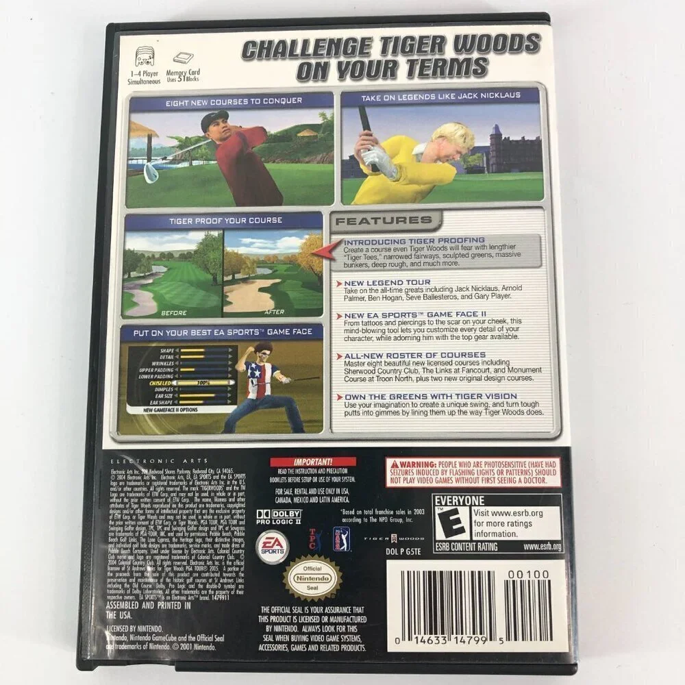EA Sports Nintendo GameCube Tiger Woods PGA Tour 2005